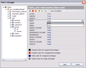 MySQL Client Users Manager