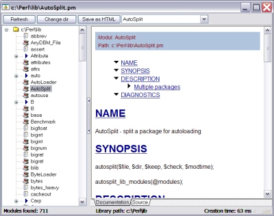 Perl Editor - POD Viewer